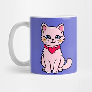 Kawaii Cat in Love Mug